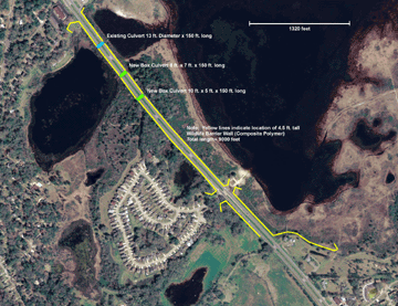 Map of Lake Jackson and Little Lake Jackson. Click to see much larger version